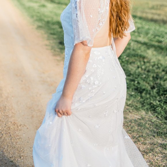 COPY - ASOS EDITION Mia embroidered flutter sleeve - Picture 3 of 11